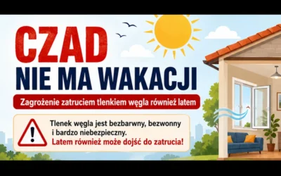 Czad jest groźny latem